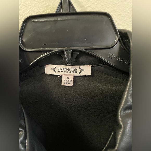 Nanette Lepore Leather Button Up Shirtdress - Picture 11 of 11